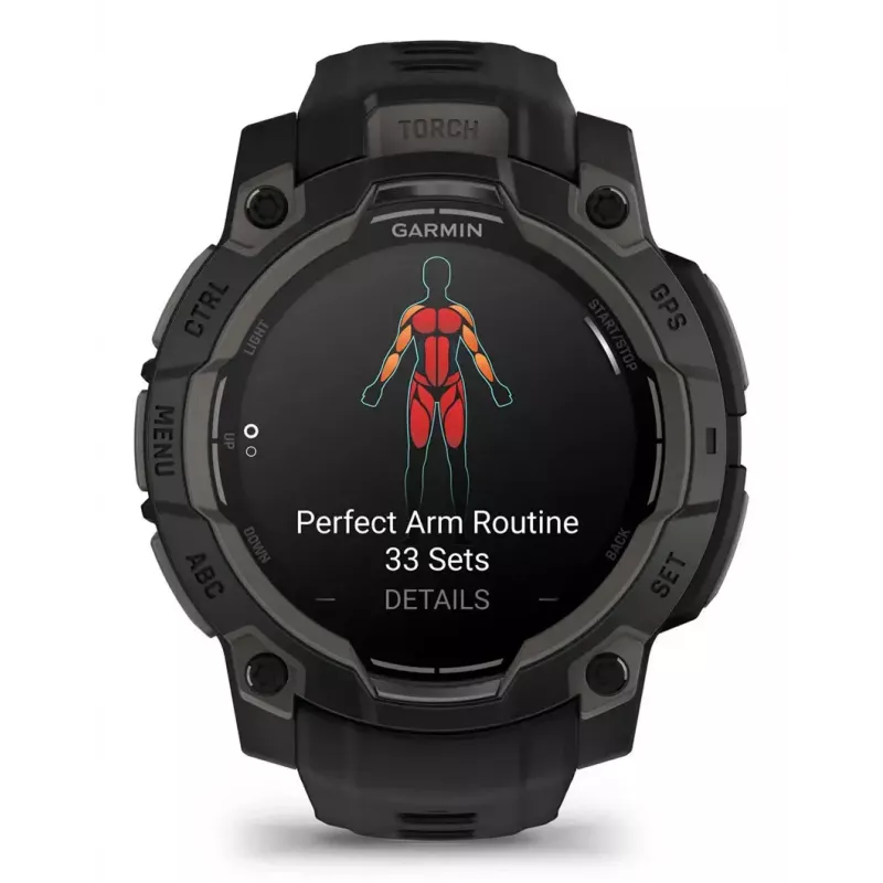 Išmanusis laikrodis Garmin Instinct 3 AMOLED Juoda