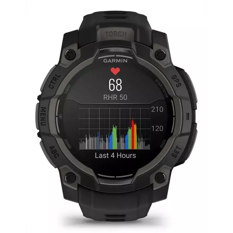 Išmanusis laikrodis Garmin Instinct 3 AMOLED Juoda