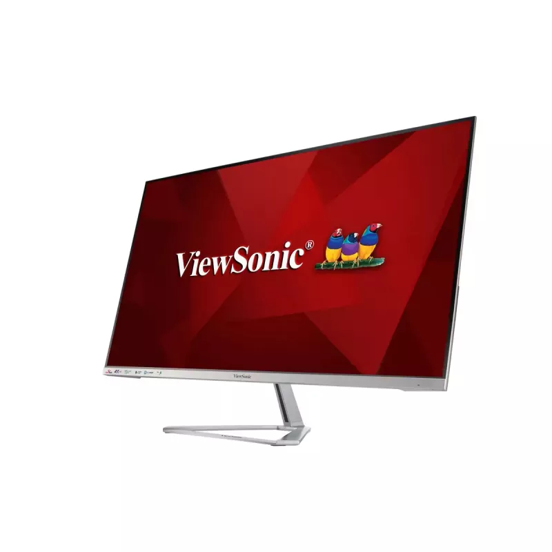 Viewsonic VX3276-4K-MHD-2 kompiuterio monitorius 81,3 cm (32 colių) 3840 x 2160 pikselių 4K Ultra HD LCD juodas, sidabrinis