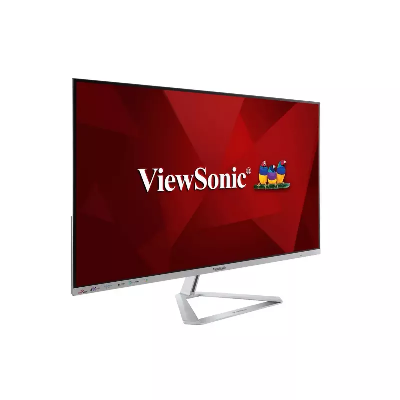 Viewsonic VX3276-4K-MHD-2 kompiuterio monitorius 81,3 cm (32 colių) 3840 x 2160 pikselių 4K Ultra HD LCD juodas, sidabrinis