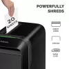 Fellowes LX Series 5050401 popieriaus smulkintuvas, mikropjovimo smulkinimas, 65 dB, juodas
