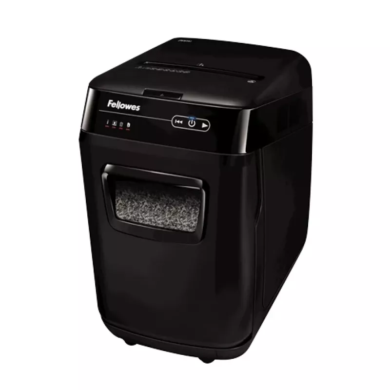 Fellowes AutoMax 200M popieriaus smulkintuvas, mikro pjovimo smulkinimas, juodas
