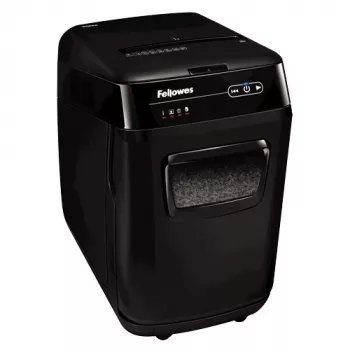 Fellowes AutoMax 200M popieriaus smulkintuvas, mikro pjovimo smulkinimas, juodas