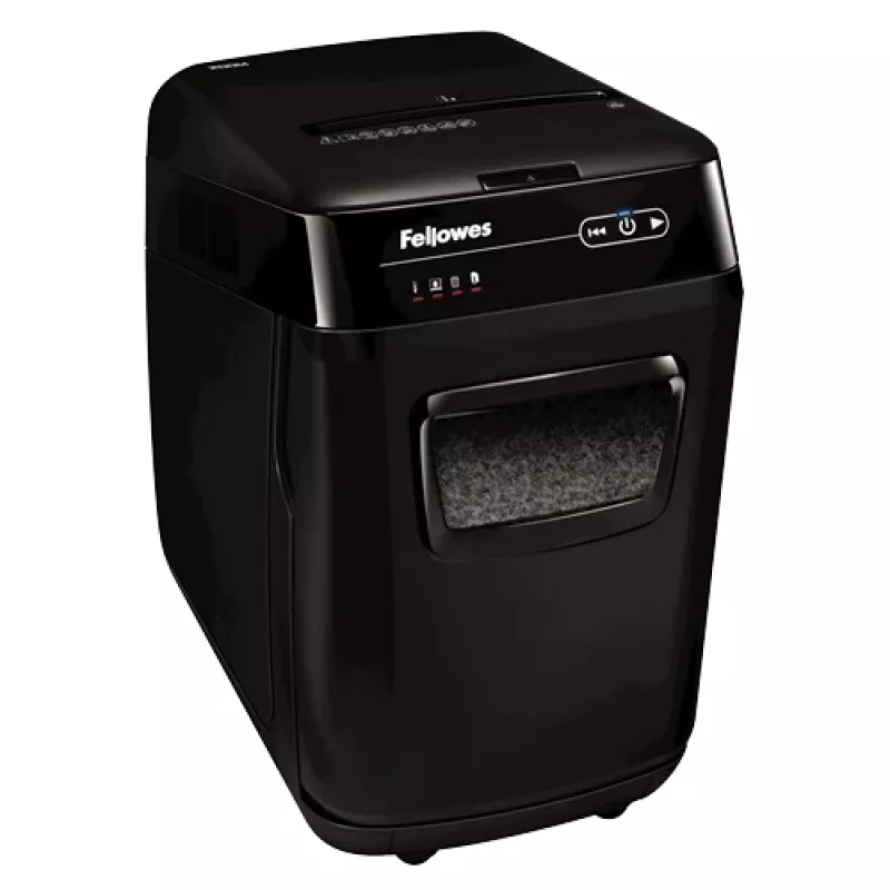 Fellowes AutoMax 200M popieriaus smulkintuvas, mikro pjovimo smulkinimas, juodas