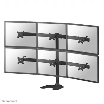 “Neomounts” FPMA-D700DD6 monitoriaus stovas 10–27 col., laisvai pastatomas / per kiaurymę, 8 kg, 25,4 cm (10 col.), 68,6 cm (27 col.), 100 x 100 mm, juodas