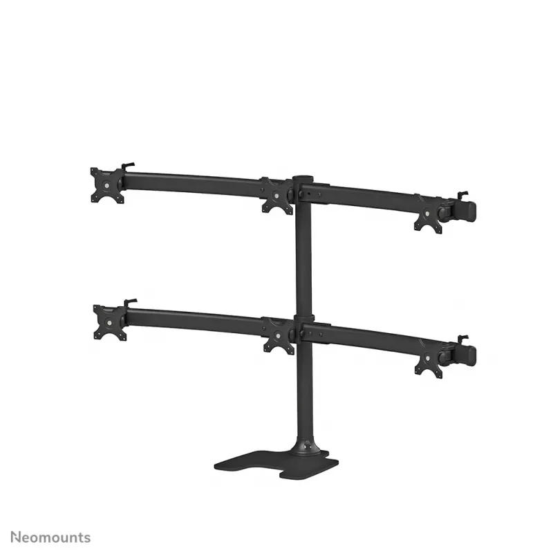 “Neomounts” FPMA-D700DD6 monitoriaus stovas 10–27 col., laisvai pastatomas / per kiaurymę, 8 kg, 25,4 cm (10 col.), 68,6 cm (27 col.), 100 x 100 mm, juodas