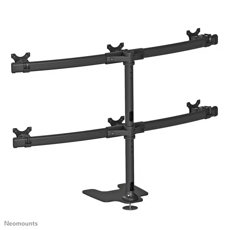 “Neomounts” FPMA-D700DD6 monitoriaus stovas 10–27 col., laisvai pastatomas / per kiaurymę, 8 kg, 25,4 cm (10 col.), 68,6 cm (27 col.), 100 x 100 mm, juodas