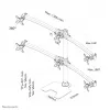 “Neomounts” FPMA-D700DD6 monitoriaus stovas 10–27 col., laisvai pastatomas / per kiaurymę, 8 kg, 25,4 cm (10 col.), 68,6 cm (27 col.), 100 x 100 mm, juodas