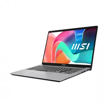 MSI Modern 15 F1MG-643NL Intel Core 7 150U nešiojamas kompiuteris 39,6 cm (15,6 colio) Full HD 16 GB DDR4-SDRAM 512 GB SSD Wi-Fi 6E (802.11ax) Windows 11 Home sidabrinis