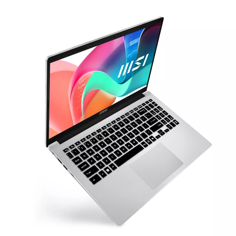 MSI Modern 15 F1MG-643NL Intel Core 7 150U nešiojamas kompiuteris 39,6 cm (15,6 colio) Full HD 16 GB DDR4-SDRAM 512 GB SSD Wi-Fi 6E (802.11ax) Windows 11 Home sidabrinis