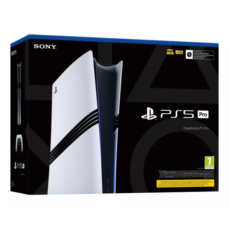 Sony PlayStation 5 Pro 2 TB Wi-Fi Juoda, White
