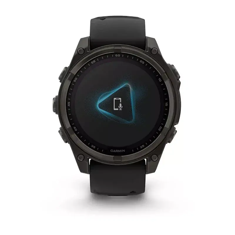 Sportinis išmanusis laikrodis GARMIN fenix 8 Black — 51 mm korpusas, Safyro lęšis, saulės energija, GPS, 32 GB, 10 ATM, 1,3 colio ekranas