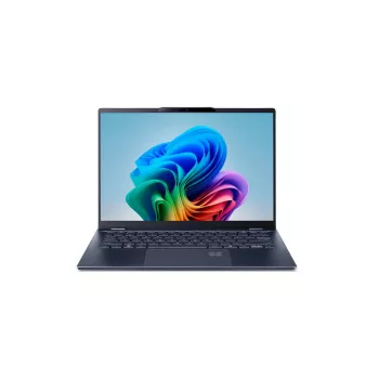 Nešiojamas kompiuteris Acer Swift 14 AI SF14-51-78TU — Intel Core Ultra 7 256V, 14 colių 2.8K (2880×1800), 16 GB LPDDR5, 1 TB SSD, Windows 11 Home, mėlynas