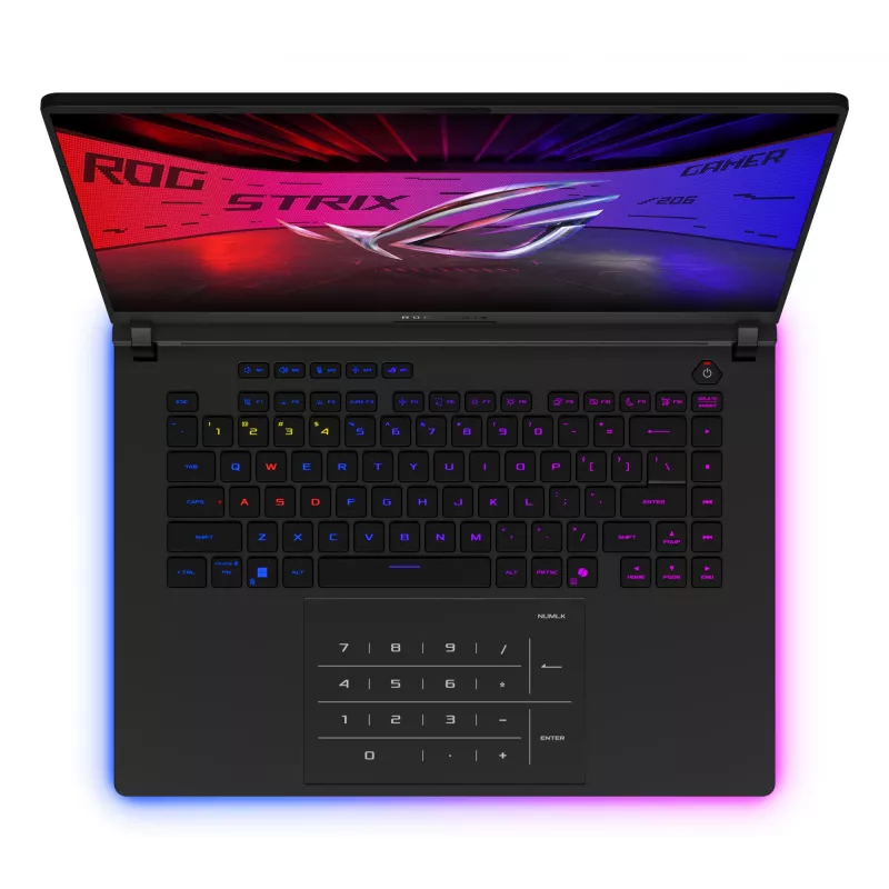 ASUS ROG Strix SCAR 16 G635LX-RW042W Intel Core Ultra 9 275HX nešiojamas kompiuteris 40,6 cm (16 colių) WQXGA 64 GB DDR5-SDRAM 2 TB SSD NVIDIA GeForce RTX 5090 Wi-Fi 7 (802.11be) Windows 11 Home juoda