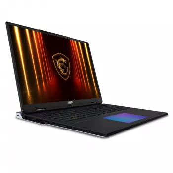MSI Titan 18 HX AI A2XWJG-492NL Intel Core Ultra 9 285HX nešiojamas kompiuteris 45,7 cm (18 colių) UHD+ 64 GB DDR5-SDRAM 6 TB SSD NVIDIA GeForce RTX 5090 Wi-Fi 7 (802.11be) Windows 11 Pro juodos spalvos