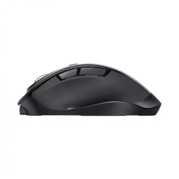 TRUST Fyda Office dešiniarankė belaidė pelė – RF + Bluetooth, optinė 2400 DPI, 6 mygtukai, juoda