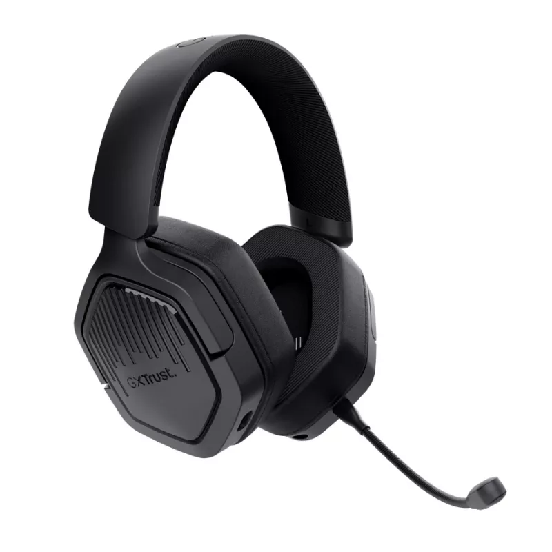 Ausinės TRUST GXT 493PS Carus — laidinės ir belaidės (Bluetooth), Circumaural, galvos juostelė, 20–20000 Hz, 1,2 m, juodos