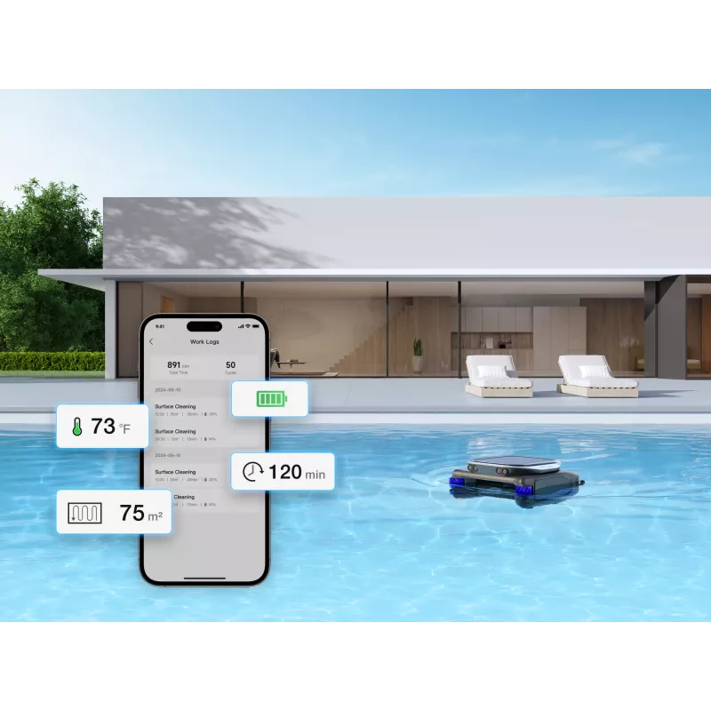 Robotic pool cleaner Dreame J1 Battery 5000 mAh Juoda