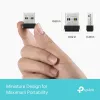 Belaidis USB adapteris TP‑Link Archer TX1U Nano Wi‑Fi 6 (IEEE 802.11ax) Dviejų juostų 2,4/5 GHz, 287 Mbit/s, Bluetooth, USB 2.0, juodas
