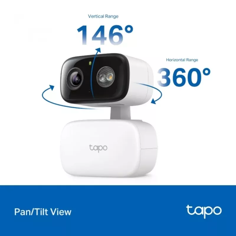 Apsaugos kamera TP-LINK Tapo C206 – vidaus/lauko 1080p HD, pakreipimas ir pasukimas, naktinis matymas, dvipusis garsas