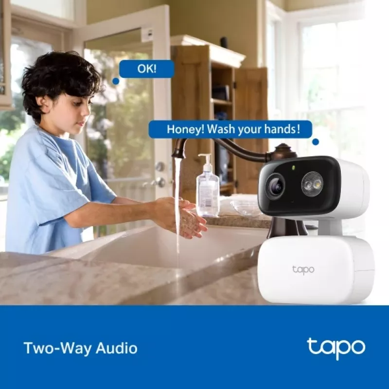 Apsaugos kamera TP-LINK Tapo C206 – vidaus/lauko 1080p HD, pakreipimas ir pasukimas, naktinis matymas, dvipusis garsas