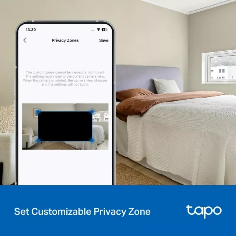 Apsaugos kamera TP-LINK Tapo C206 – vidaus/lauko 1080p HD, pakreipimas ir pasukimas, naktinis matymas, dvipusis garsas