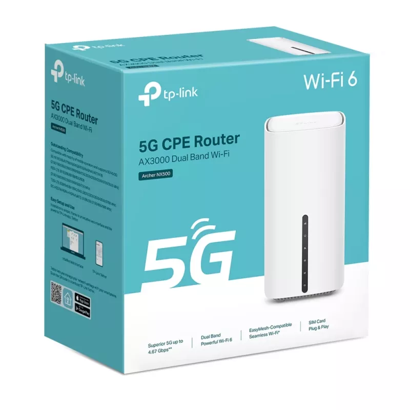 TP-Link Archer NX500 belaidis maršruto parinktuvas Gigabit Ethernet Dviejų juostų (2.4 GHz / 5 GHz) 5G Balta