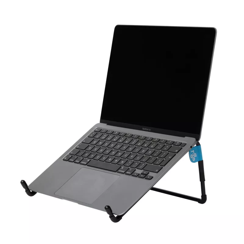 R-Go Tools nešiojamojo kompiuterio stovas R-Go Steel Travel, ergonomiškas ir sulankstomas, tinkamas 10–22 colių nešiojamiesiems kompiuteriams, juodas