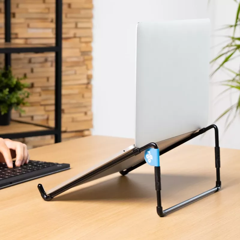 R-Go Tools nešiojamojo kompiuterio stovas R-Go Steel Travel, ergonomiškas ir sulankstomas, tinkamas 10–22 colių nešiojamiesiems kompiuteriams, juodas