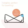 R-Go Tools nešiojamojo kompiuterio stovas R-Go Steel Travel, ergonomiškas ir sulankstomas, tinkamas 10–22 colių nešiojamiesiems kompiuteriams, juodas