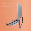 R-Go Tools nešiojamojo kompiuterio stovas R-Go Steel Travel, ergonomiškas ir sulankstomas, tinkamas 10–22 colių nešiojamiesiems kompiuteriams, juodas