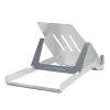 R-Go Tools nešiojamojo kompiuterio stovas R-Go Riser Basic, sulankstomas ir reguliuojamas nešiojamojo kompiuterio stovas, aliuminis, sidabrinis