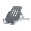 R-Go Tools nešiojamojo kompiuterio stovas R-Go Riser Basic, sulankstomas ir reguliuojamas nešiojamojo kompiuterio stovas, aliuminis, sidabrinis