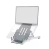R-Go Tools nešiojamojo kompiuterio stovas R-Go Riser Basic, sulankstomas ir reguliuojamas nešiojamojo kompiuterio stovas, aliuminis, sidabrinis
