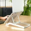 R-Go Tools nešiojamojo kompiuterio stovas R-Go Riser Basic, sulankstomas ir reguliuojamas nešiojamojo kompiuterio stovas, aliuminis, sidabrinis