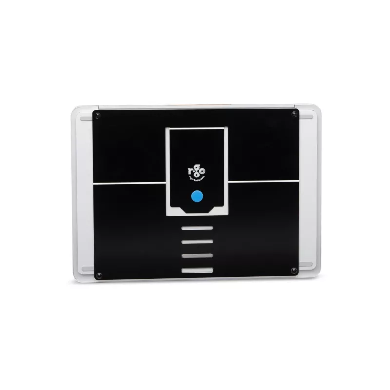 R-Go Tools nešiojamojo kompiuterio stovas R-Go Riser Attachable, reguliuojamas, integruotas su nešiojamuoju kompiuteriu, aliuminis, juodas