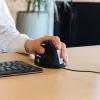 R-Go Tools ergonominė pelė R-Go HE Break su pertraukų programine įranga, didelė (plaštakos dydis ≥ 185 mm), kairiarankiams, laidinė, juoda