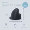 R-Go Tools ergonominė pelė R-Go HE Break su pertraukų programine įranga, didelė (plaštakos dydis ≥ 185 mm), kairiarankiams, laidinė, juoda