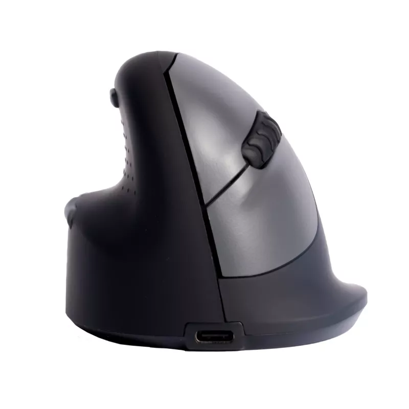 R-Go Tools ergonominė pelė R-Go HE Break su pertraukų programine įranga, vidutinė (plaštakos dydis 165–185 mm), kairiarankiams, Bluetooth, juoda