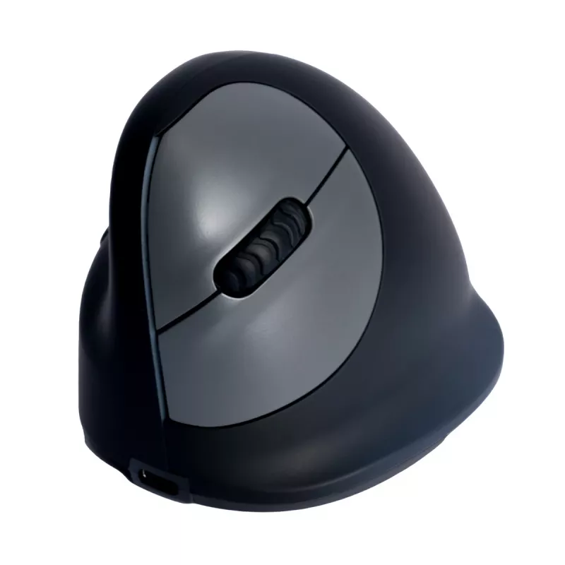 R-Go Tools ergonominė pelė R-Go HE Break su pertraukų programine įranga, vidutinė (plaštakos dydis 165–185 mm), kairiarankiams, Bluetooth, juoda