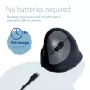R-Go Tools ergonominė pelė R-Go HE Break su pertraukų programine įranga, vidutinė (plaštakos dydis 165–185 mm), kairiarankiams, Bluetooth, juoda