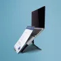 R-Go Tools nešiojamojo kompiuterio stovas R-Go Riser Document, ergonomiškas, sulankstomas ir reguliuojamas stovas su dokumentų laikikliu, juodas