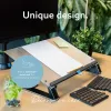 R-Go Tools dokumentų laikiklis R-Go Read2Write, tinkamas skaitymui ir rašymui, ergonomiškas, su minkštu porolono riešo atrama, matinis akrilas