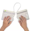 R-Go Tools Ergonominė klaviatūra R-Go Split Break su pertraukų programine įranga, ergonominė padalyta klaviatūra, QWERTY (UK), Bluetooth, balta
