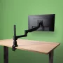 R-Go Tools Monitoro rankena R-Go Caparo Single, visiškai reguliuojama su dujine spyruokle, 3–9 kg apkrova, 100 % žiedinė, juoda