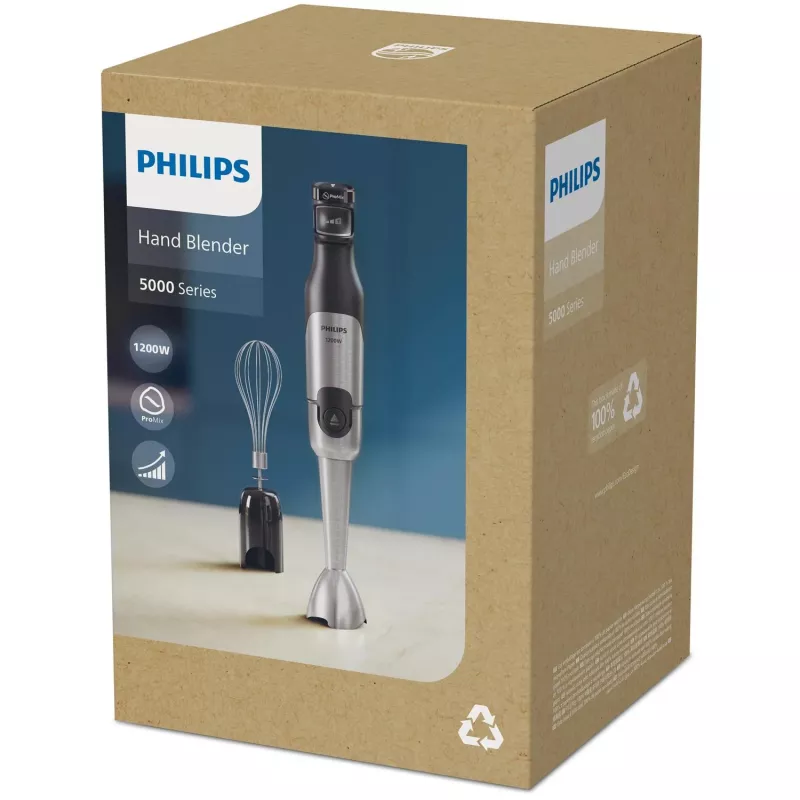 Philips 5000 serija HR2682/00 trintuvas Panardinamasis trintuvas 1200 W Juoda, Nerūdijantis plienas