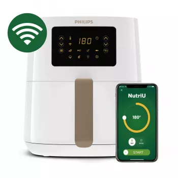 Philips 5000 serijos HD9255/30 gruzdintuvė Viena 4,1 l atskirai stovinti 1400 W karšto oro gruzdintuvė Auksinė, balta