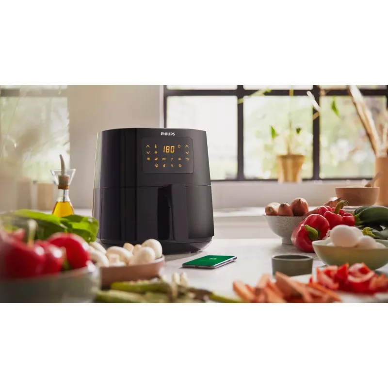Philips 5000 serijos HD9255/30 gruzdintuvė Viena 4,1 l atskirai stovinti 1400 W karšto oro gruzdintuvė Auksinė, balta