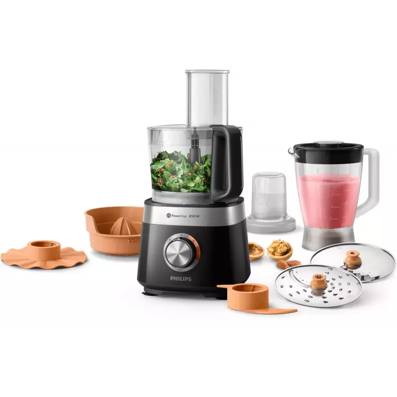 Philips Viva Collection HR7530/10 Kompaktiškas virtuvinis kombainas