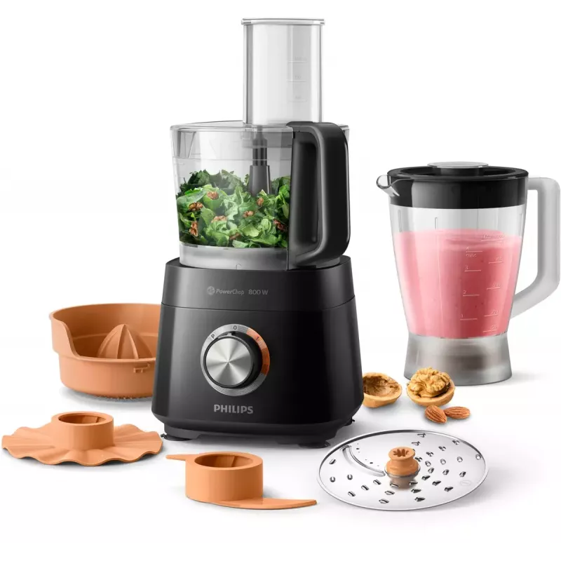 Philips Viva Collection HR7530/10 Kompaktiškas virtuvinis kombainas